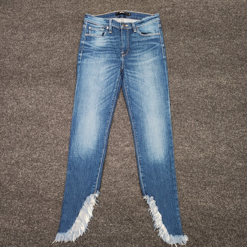 Hudson Jeans Distressed Blue Ankle Cropped